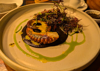 Merotoro signature dishes Pulpo Al Carbon
Pollo Al Horno
Tostada De Ceviche Y Jaiba Suave